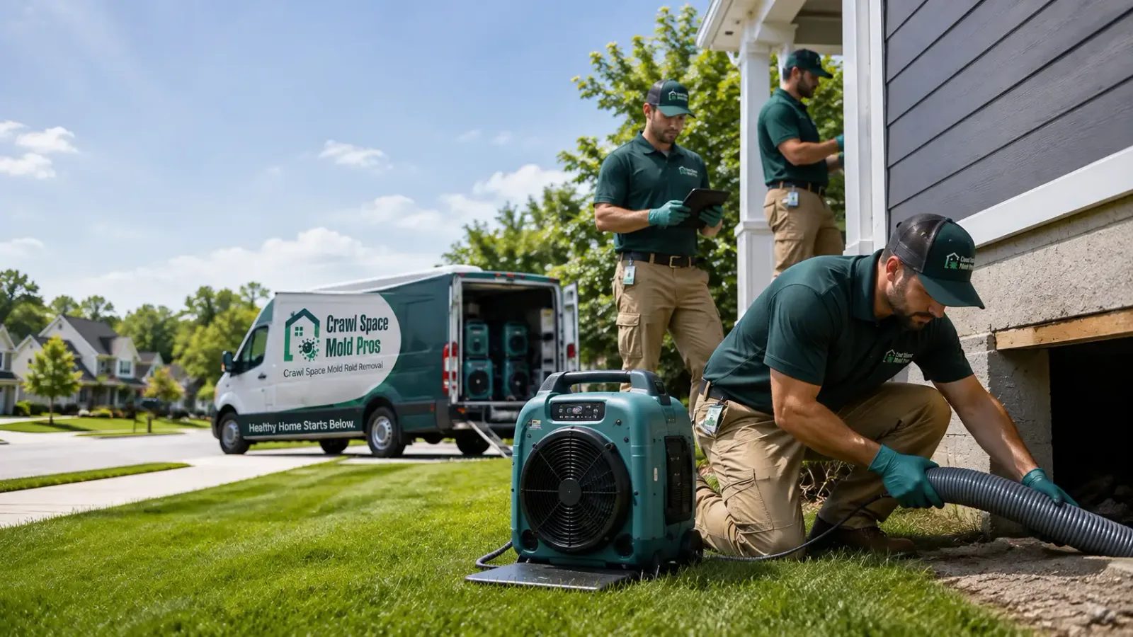 Crawl Space Mold Removal in Crescent, IA